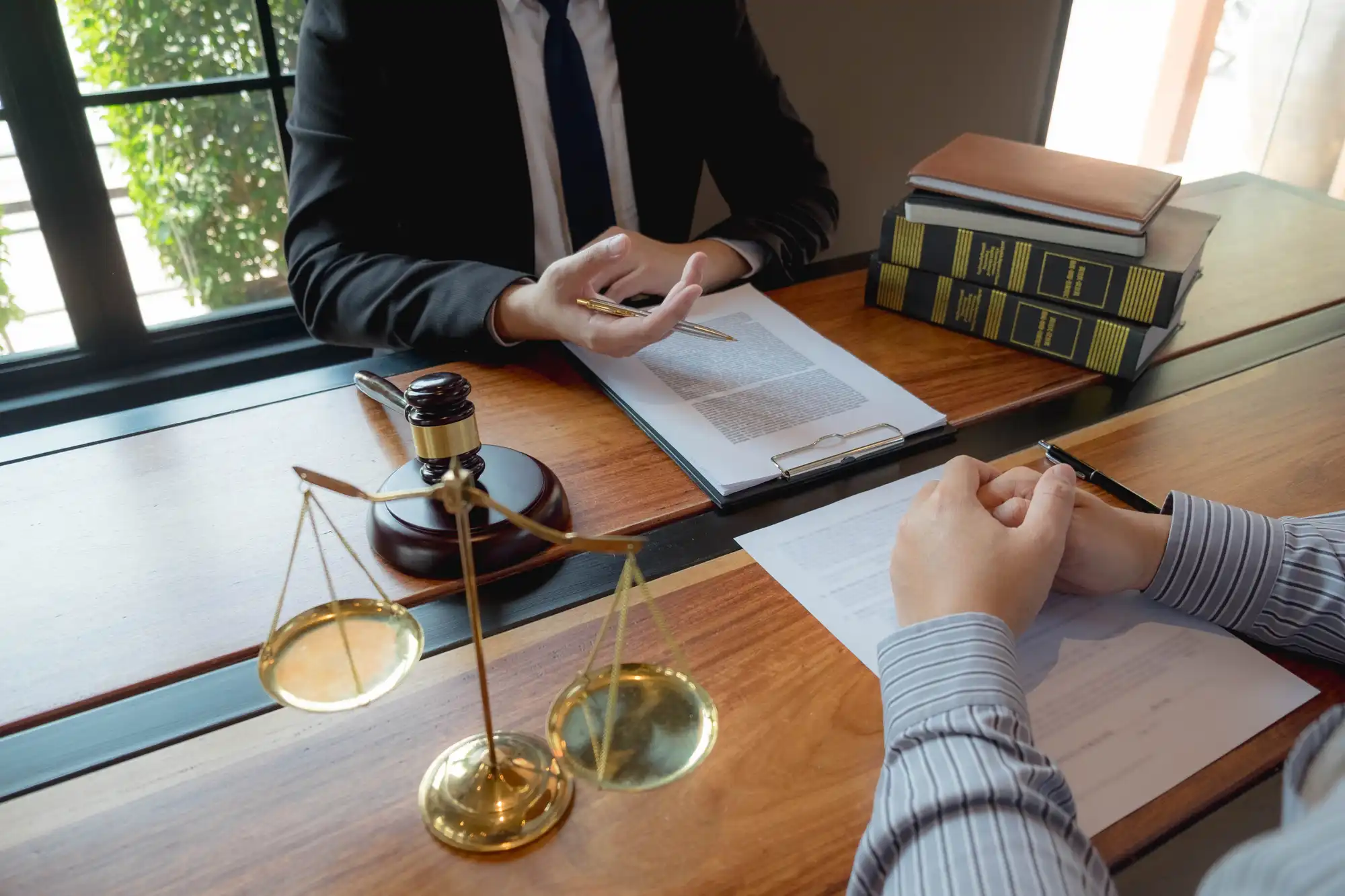 Real Estate Lawyer Helping Client